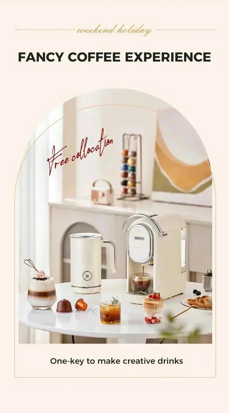 220V 240ml 4in1 Electric Milk Frother Home Automatic Milk Frother Italian Coffee Machine Milk Frother Hot And Cold Mixing Cup