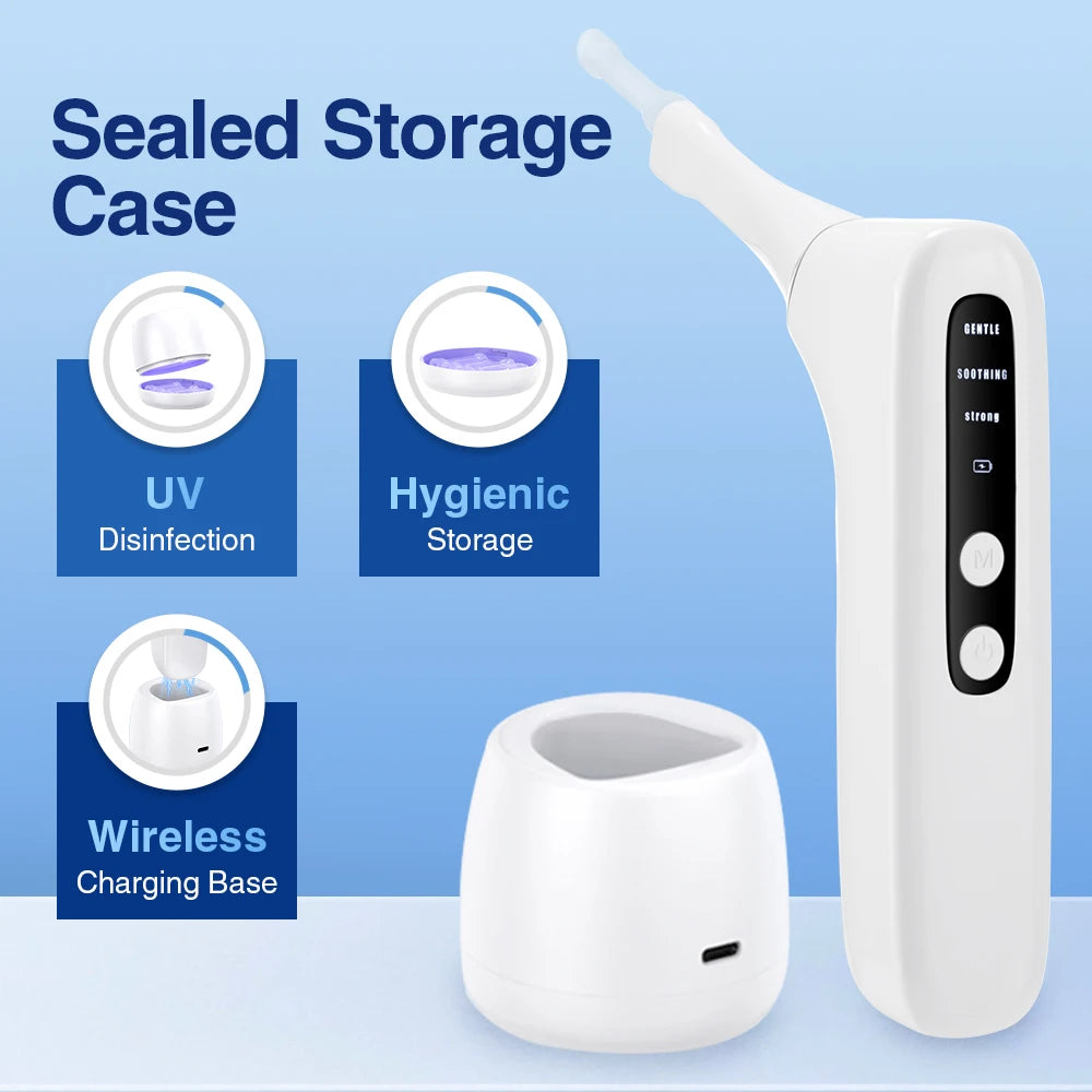 Electric Visual Tonsil Stone Remover Kit with LED Light HD Camera 3 Suction Modes Tonsil Stone Removal Fresher Mouth Oral Care