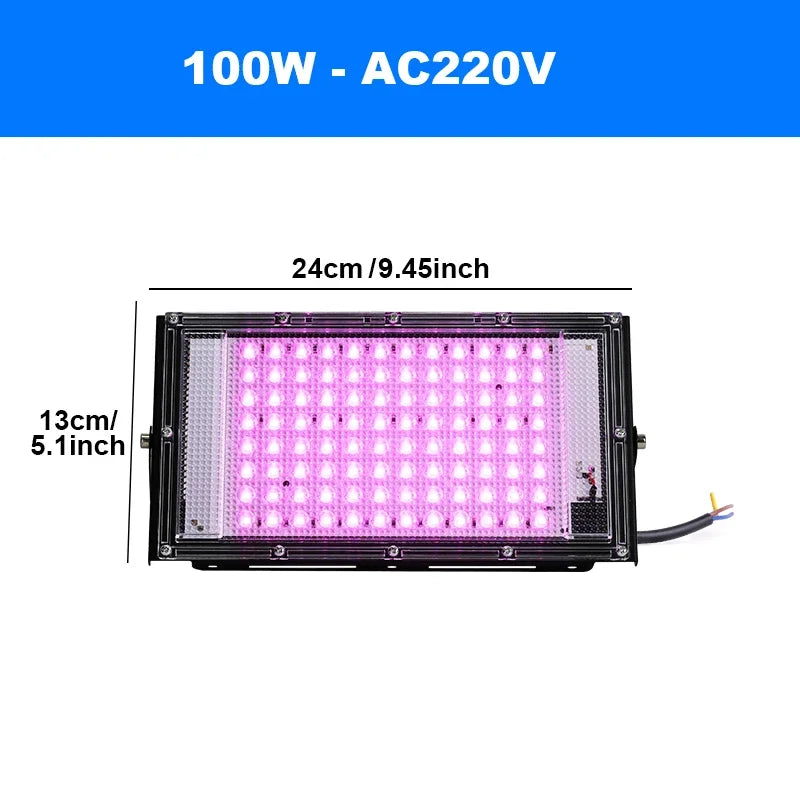 Led Grow light 50W 100W 150W 220V Outdoor Full Spectrum LED plant growth lamp Led Spotlight Projector Streetlight Led Floodlight