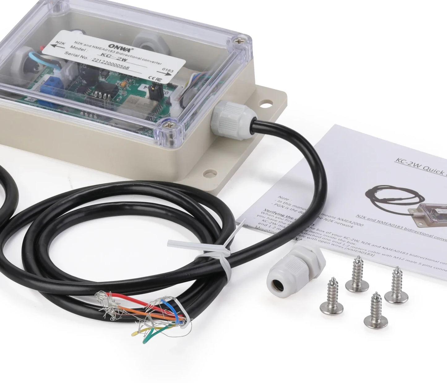 ONWA KC-2W NMEA2000 And NMEA0183 Bidirection Converter NMEA0183 to N2K WIFI module NMEA 0183 / ModBus TCP Slave Converter