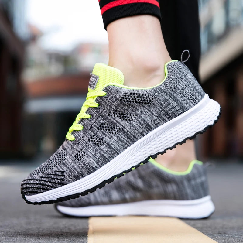 Breathable Women Running Shoes Lightweight Anti-slip Female Sports Shoes Outdoor Soft Women's Sneakers Lace Up Fashion Tennis