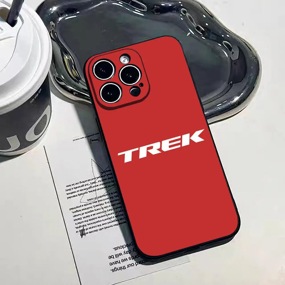 Bicycle T-TrekS Phone Case For IPhone 17 Pro Max 16 15 14 Pro Max 13 11 Air Plus Silicone Cover