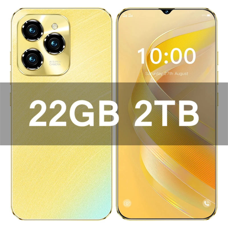 HOT 2026 NEW Original For 40 Pro Brand New 6.8 inch Full Screen Smartphone 4G 5G Cell Phone 6800mAh Mobile Phones Global Vers