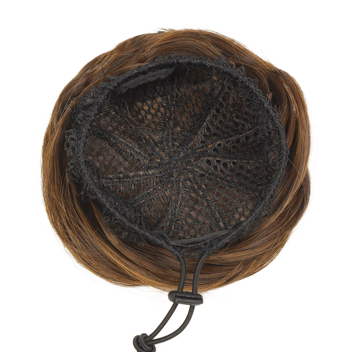 Synthetic Hair Bun Hair Drawstring Hair Bun Wig Flexible Brown Chignon bun For Women Daily use