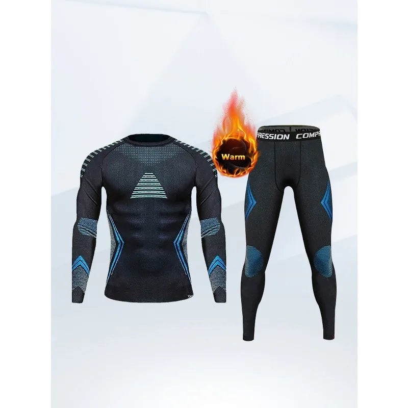Outdoor Skiing Quick-drying Clothes Running Jumping Skiing Sportswear Moisture-wicking Thermal Underwear Functional Set