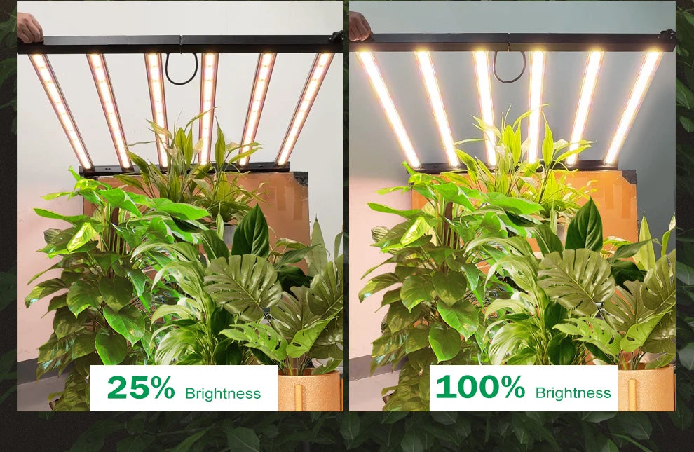 360W 720 Upgraded Full Spectrum Grow Light Aluminum Frame Foldable Waterproof SMD LM281B Garden Greenhouse Tent Grow Light
