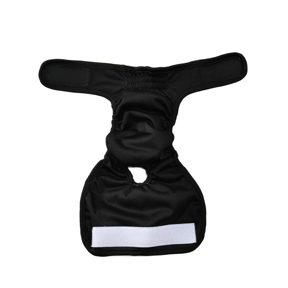 3pcs Female Dog Diapers Washable Reusable Puppy Nappies Physiological Pants Adjustable Pet Sanitary Panties Short for Girl Dogs