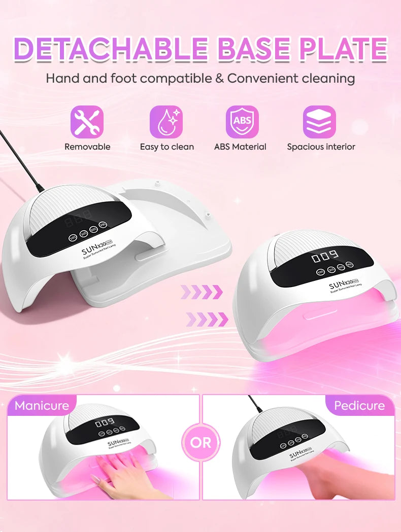 DianaBeauty 380W Professional UV LED Nail Lamp With LCD Display 90LEDS Nail Dryer for Drying All Gels Nail Polish Nail Art Tools