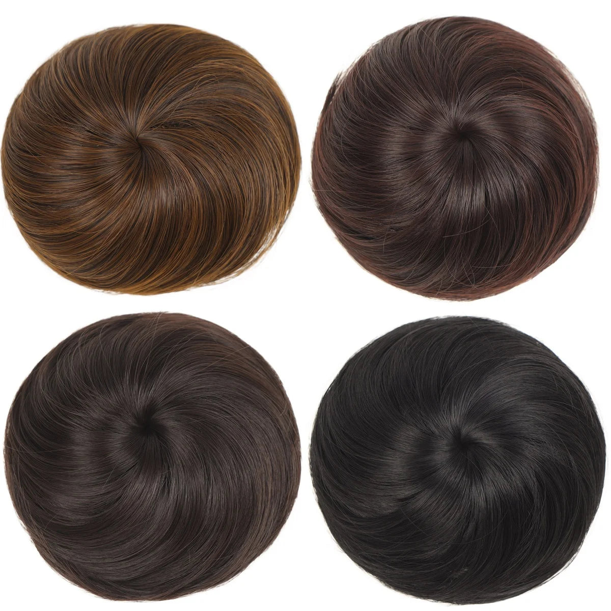 Synthetic Hair Bun Hair Drawstring Hair Bun Wig Flexible Brown Chignon bun For Women Daily use