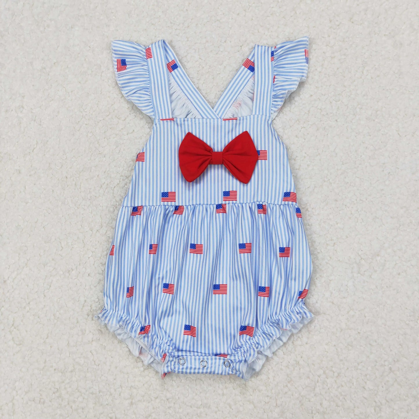 4.14y NEW stock baby girls summer romper wholesale boutique embroidery pattern floral flowers purple flying sleeves onesie