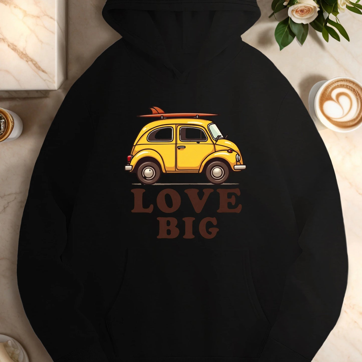 car LOVE BUG  women's casual hoodies