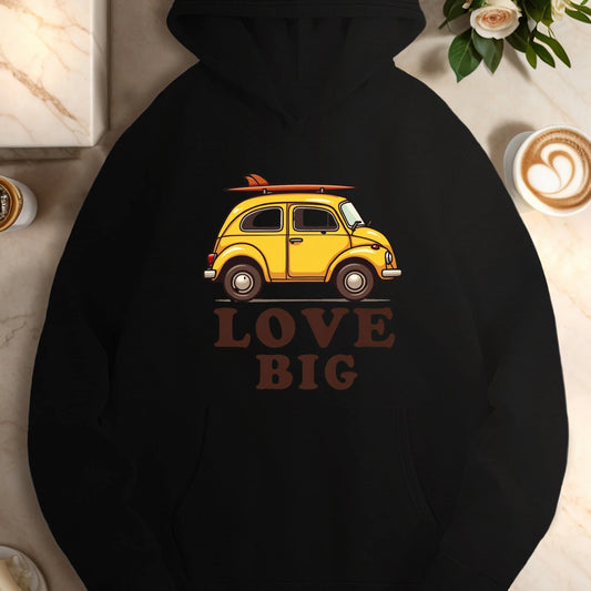 car LOVE BUG  women's casual hoodies