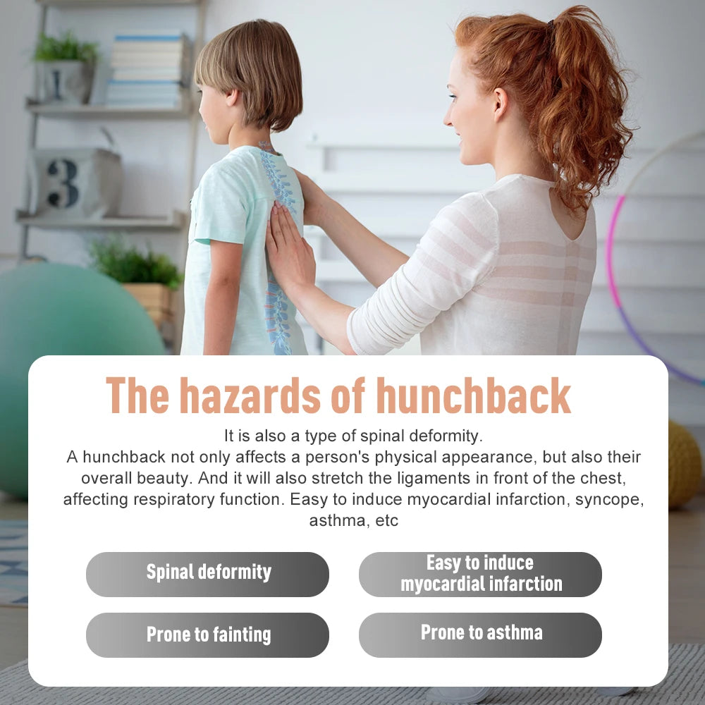 Smart Posture Reminder Device Vibration Alert Back Support Wearable Anti-Slouch Sensor for Adults Kids Office Home Daily Use