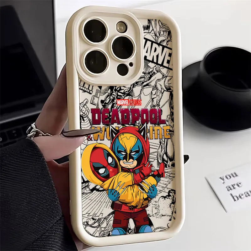 Cool DeadpoolS & WolverineS Phone Case for iPhone 17e 17 16e 16 15 14 13 12 11 Air Pro Max Mini XR XS X Plus Soft TPU Back Cover