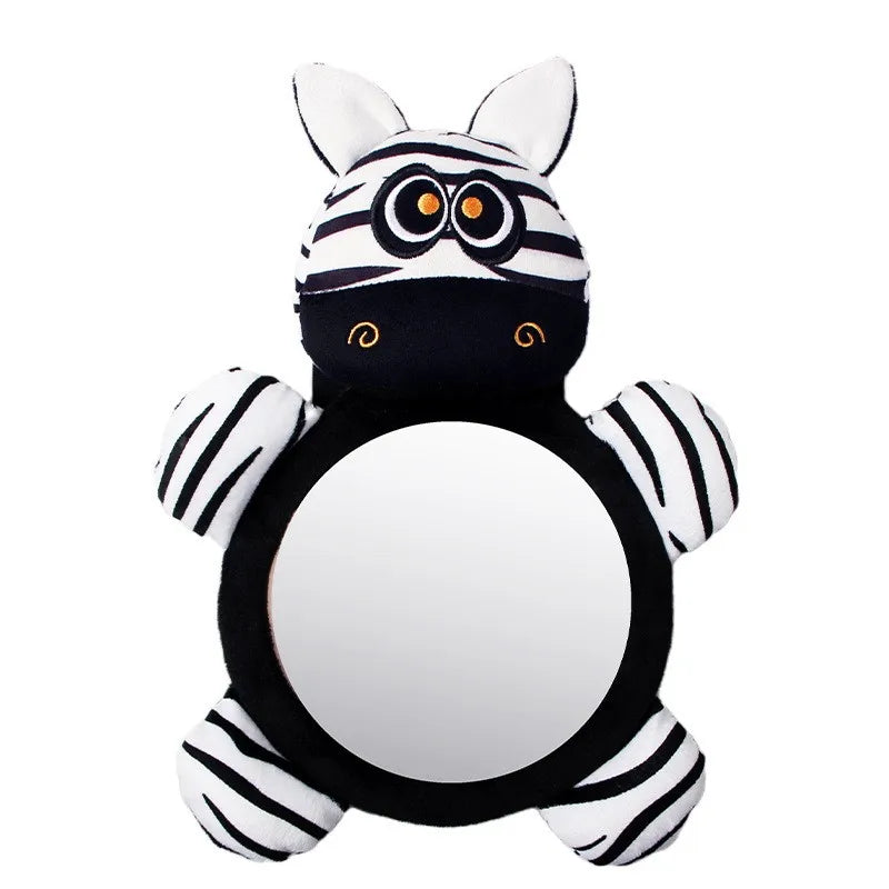 Black White View Back Seat Mirror Baby Car Mirror Safety Seat Headrest Rearview Mirror Baby Facing Rear Ward Car Kids Monitor