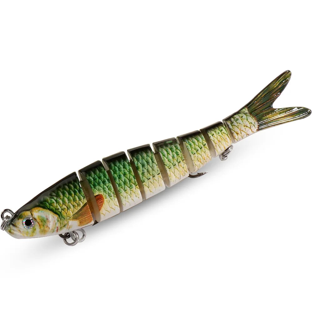Swimbait 11g 16g 27g Joint Bait Slow Sinking Bionic Fish Swimming Pesca Bass Treble Hook Carp Fishing Tackle 8 Segment Hard Lure