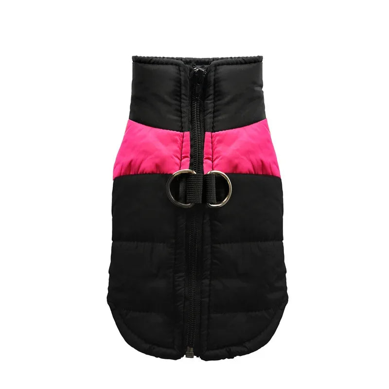 Warm Dog Coats Vest, Waterproof Dogs Jacket Fleece Pet Winter Cold Weather Coat Dogs Cozy Snow Jackets Outfits for Dogs Puppy