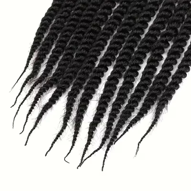 Senegalese Twist Crochet Braids High Temperature Synthetic Fiber, Lightweight &Odorless, Elastic & Soft, Elegant Style for Women