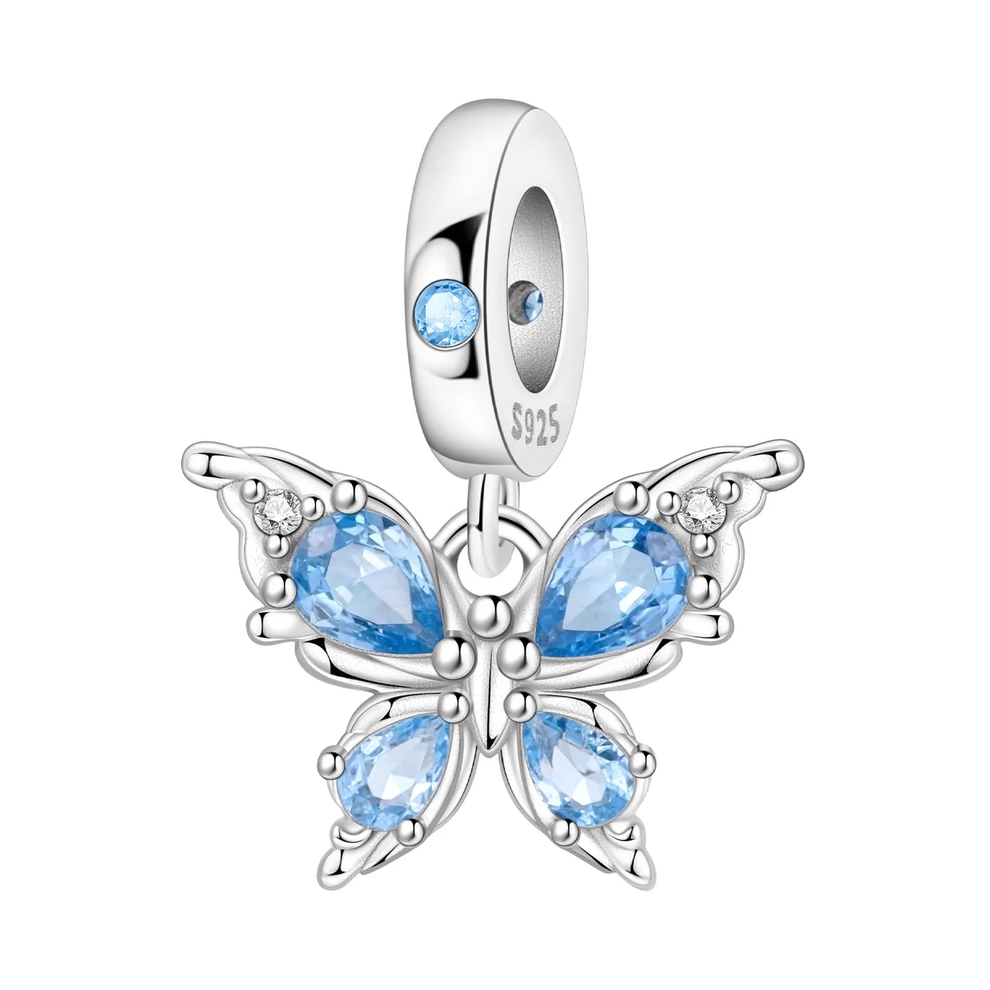 925 Sterling Silver Plated Bee Sunflower Butterfly Charm Pendant Fine Jewelry Women DIY Bracelet Necklace Birthday Party Gift