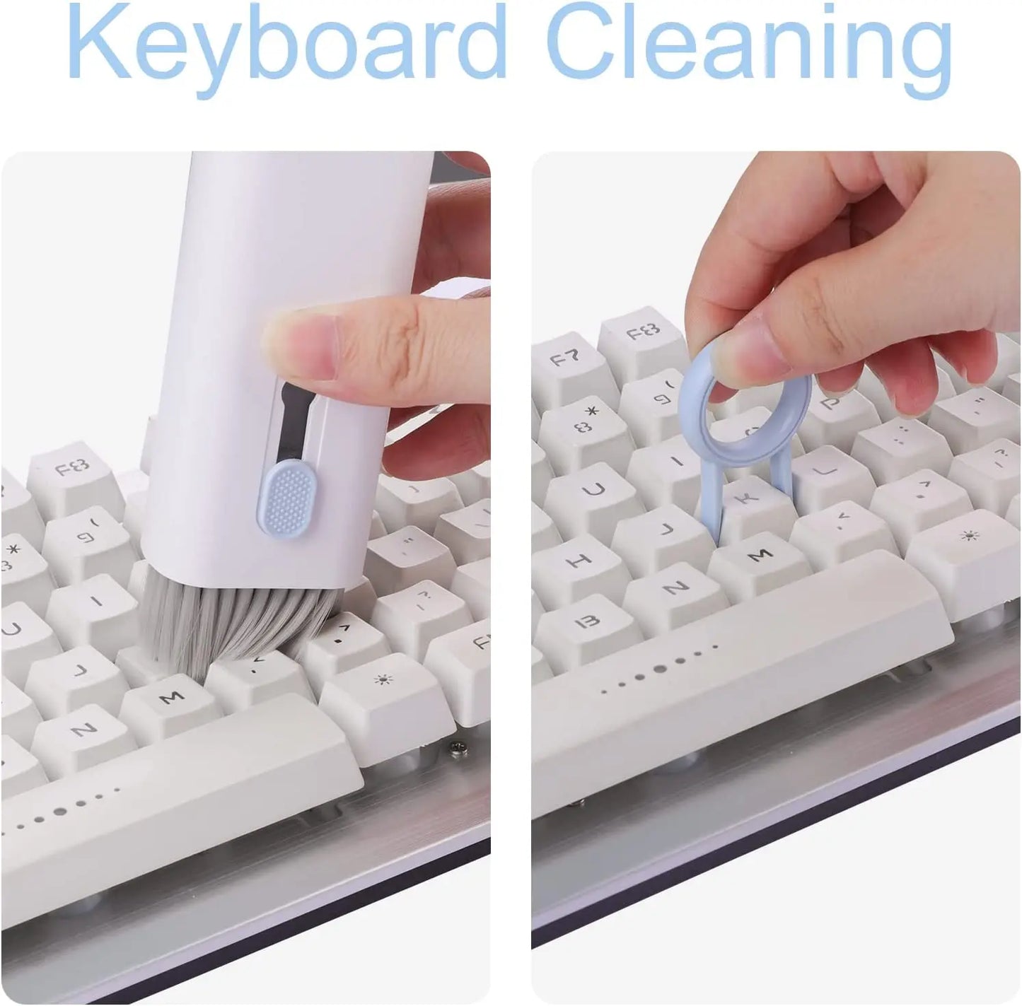 7 In 1 Laptop Keyboard Cleaner Brush Kit Earphone Cleaning Pen Keycap Puller Dust Tool For AirPods Headset Tablet Camera Phone