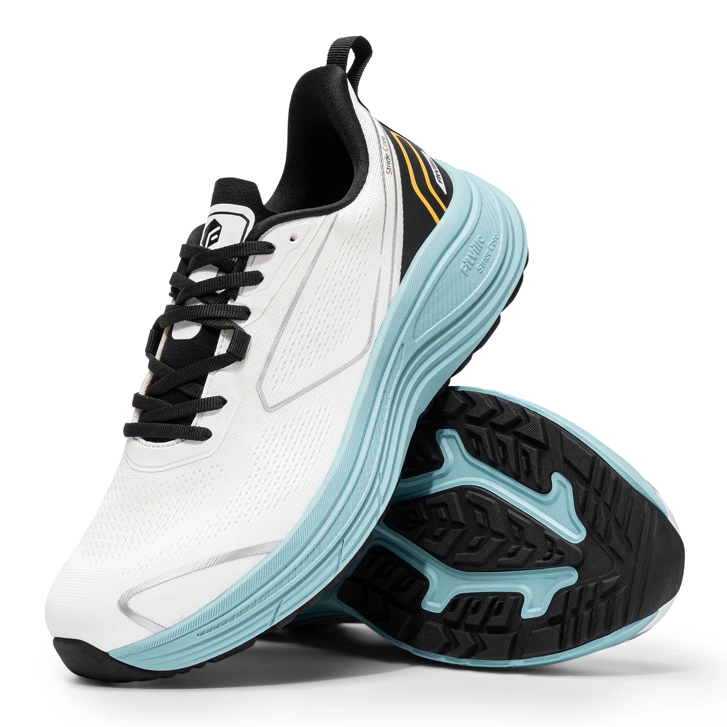 Fittington Walking Shoes For Men Extra Wide Cushioned Running Shoes Tennis Soft Shoes Arch Support for Plantar Fasciitis Relief