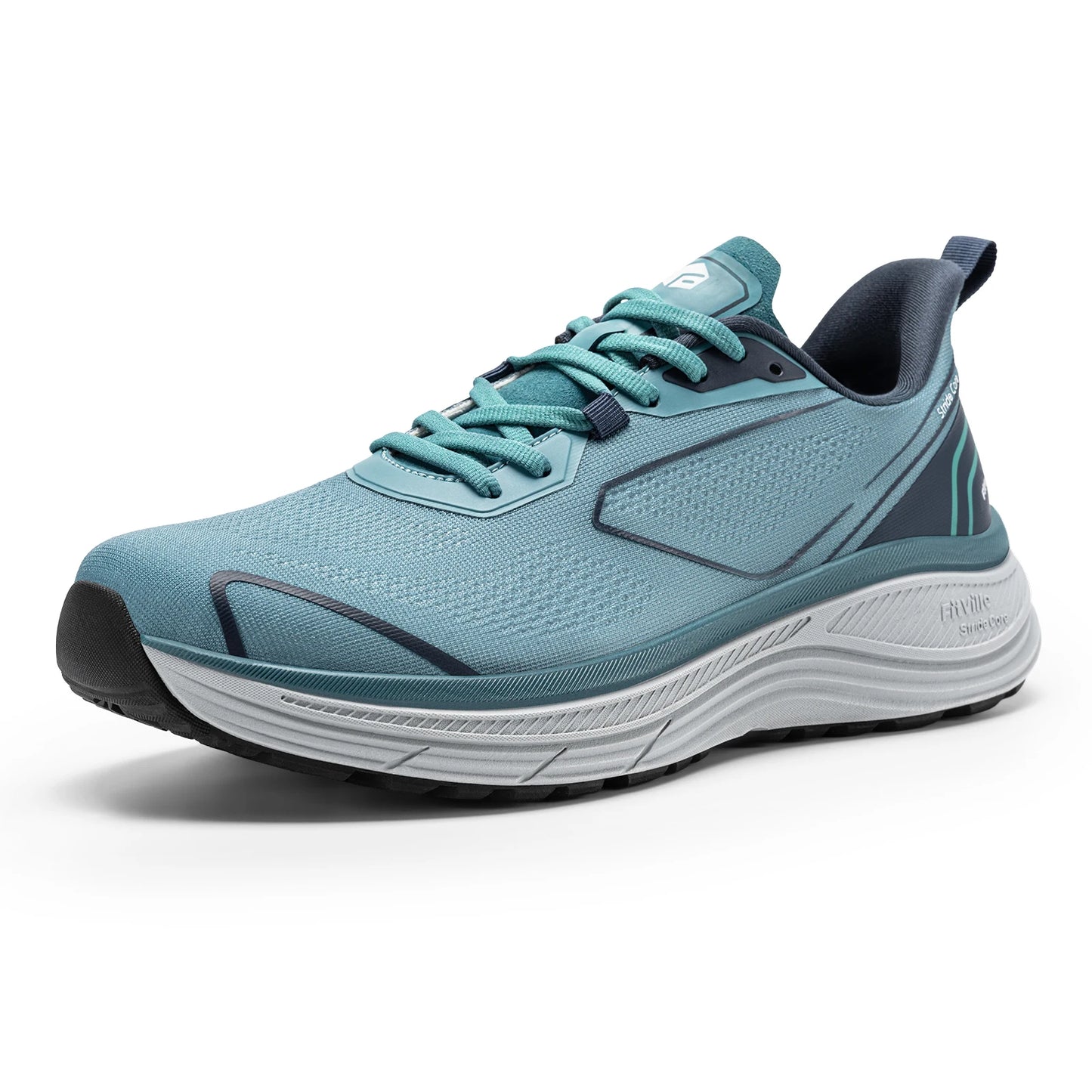 Fittington Walking Shoes For Men Extra Wide Cushioned Running Shoes Tennis Soft Shoes Arch Support for Plantar Fasciitis Relief