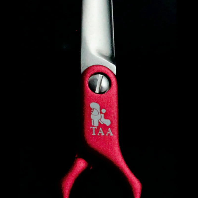 TAA Dog Scissors Professional Pet Grooming Scissors 6 Inch Curved Scissors for Dog Cat Grooming Shears Ultra-Light Cutter H-01