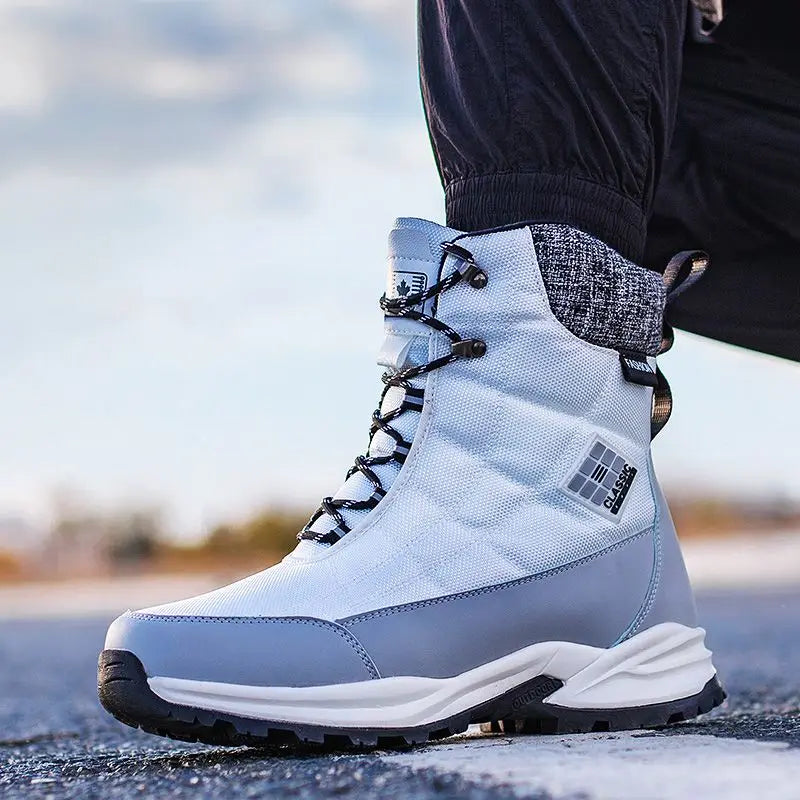Men's Winter Boots 2025 New Waterproof Anti Slip Snow Boots For Men Thickened Fleece Outdoor Winter Sport Shoes Man For -40℃