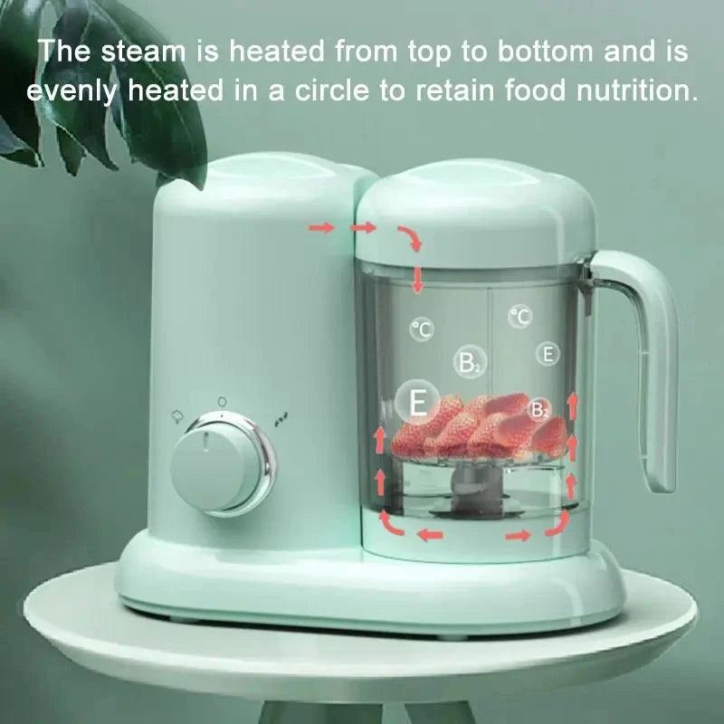 300W Baby Food Cook Mixer Steamer Multifunctional Fruit Vegetable Food Processor Solid Food Machine Electric Meat Grinder 220V