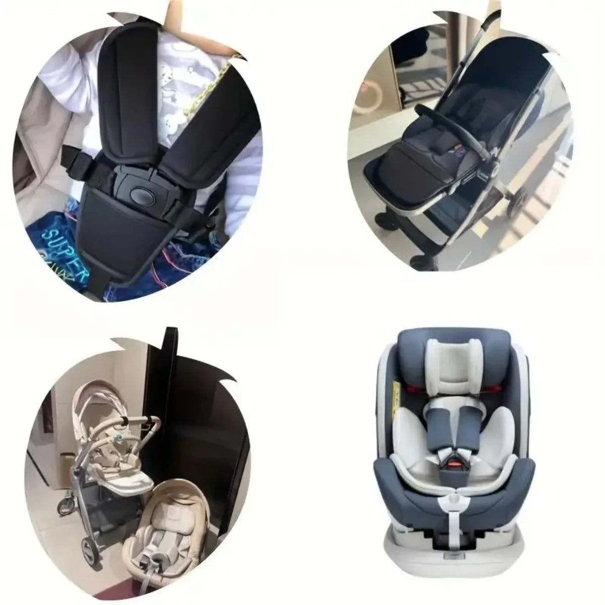 Baby Car Seat Belt Pads Universal Stroller Shoulder Strap Covers Prevent strangulation Soft Pram Safety Harness Cushions Guards