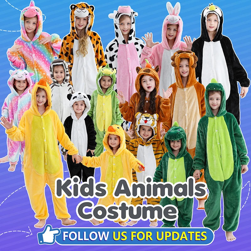 MICHLEY Christmas Capybara Flannel Blanket Sleepers Onesie Hooded Children Costume Clothes Jumpsuit Sleepwear For Boys Girls