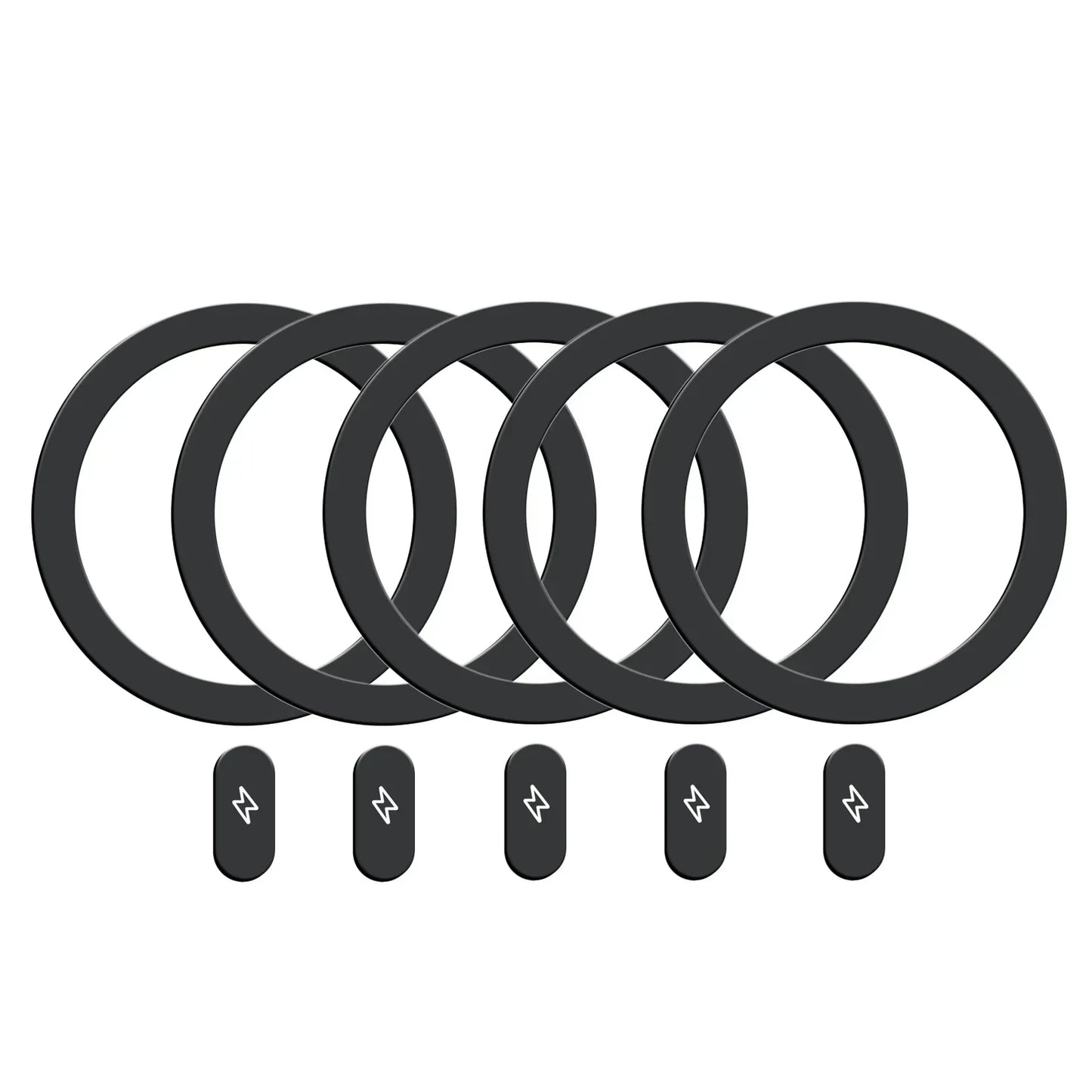 1-5Pcs Universal Metal Plate Ring for Magsafe Magnetic Wireless Charger Iron Sheet Sticker Car Phone Holder for IPhone 13 14 15