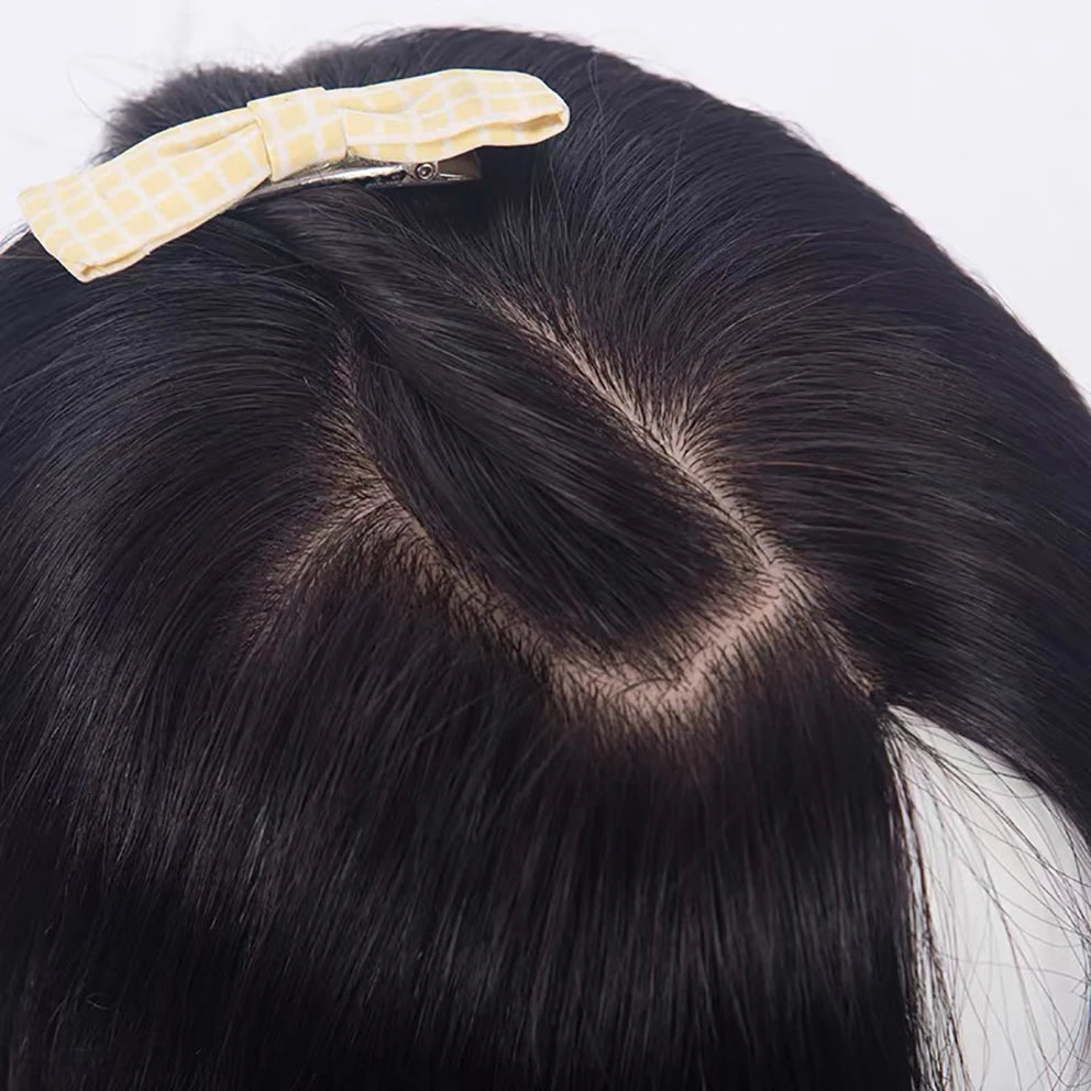 Glueless 6x6 Silk Base Wig 100% Human Hair Pre Plucked Natural Hairline Silk Top Closure Straight Virgin Hair Wigs For Women