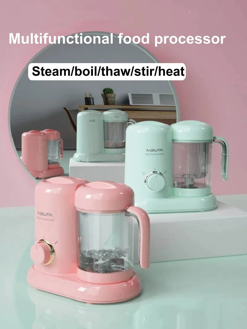 300W Baby Food Cook Mixer Steamer Multifunctional Fruit Vegetable Food Processor Solid Food Machine Electric Meat Grinder 220V