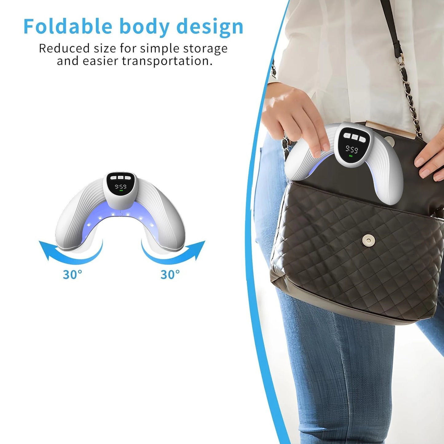 Led Nail Art Lamp Auto On Effectively Remove Nail Fungal Light Fingernail Fungus Treat with Display Curing Lamp