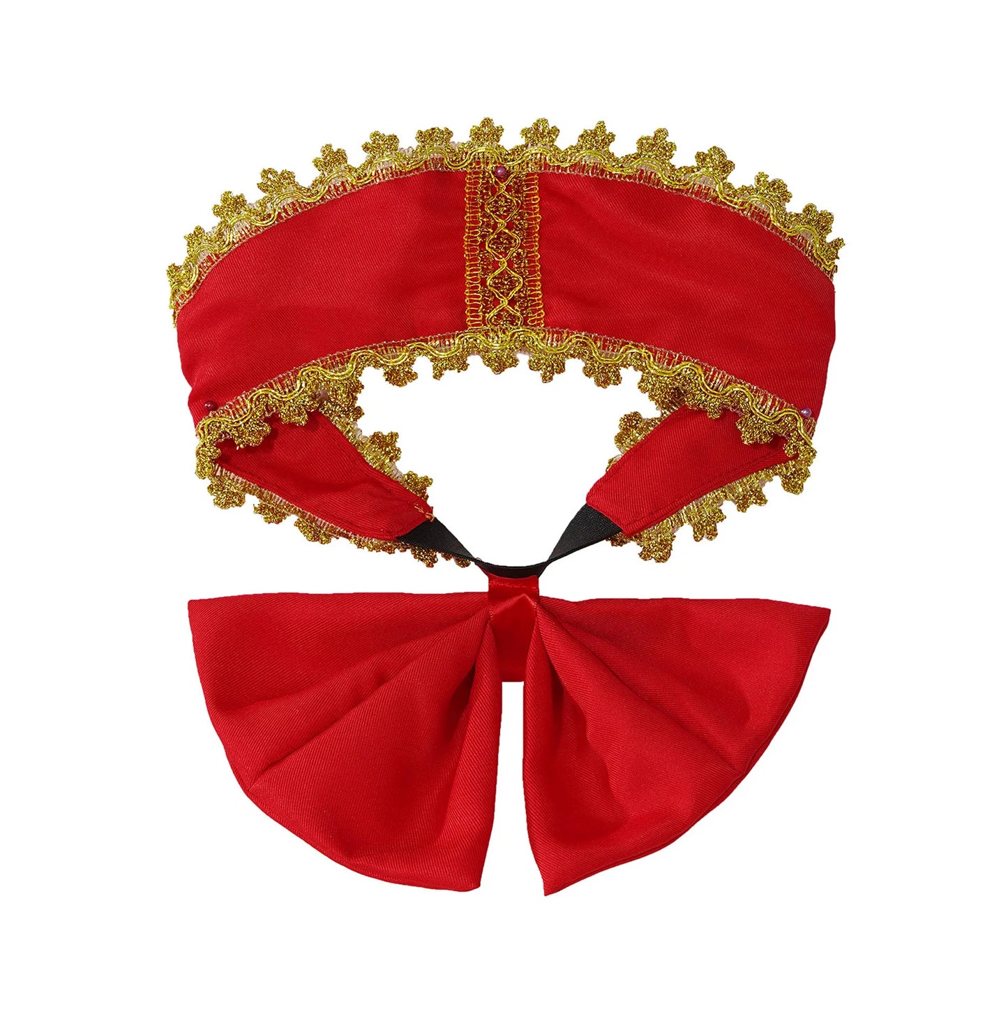 Kids Girls Russian Traditional Dance Costume Halloween Cosplay Festive Party Outfit Russian Fancy Dress with Headpiece Set 2-8Y