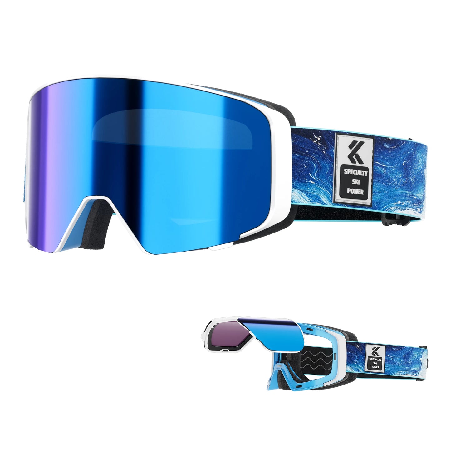 Kapvoe Photochromic Snow Goggles Ski Snowboard Anti-Fog Mask for Men Women Eyewear UV400 Protection Glasses Snowmobile Winter