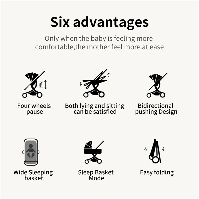 baby stroller infant car seat stroller 3 in 1 lightweight stroller travel system stroller newborn stroller bebe pram mother kids