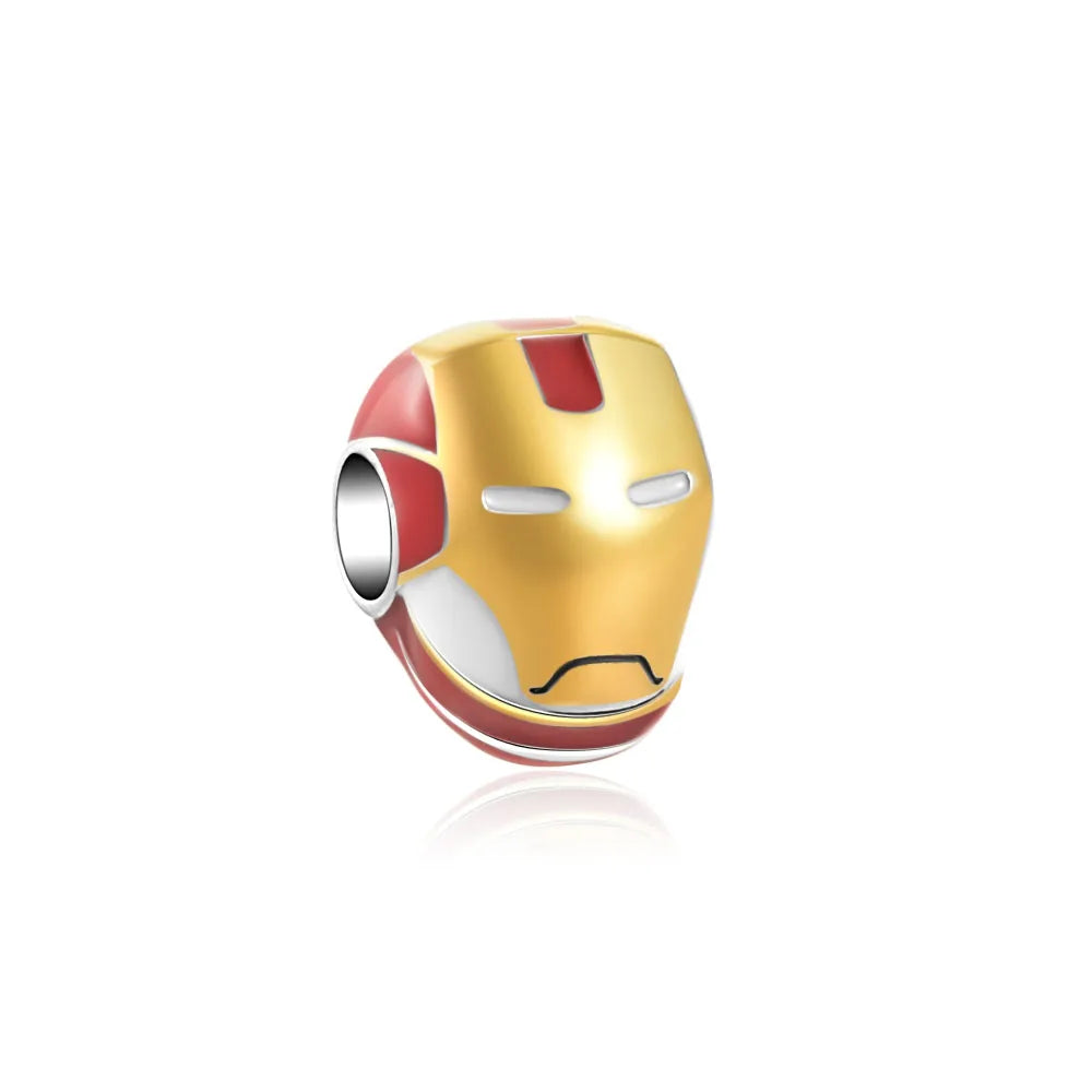 925 Sterling Silver Cute Cartoon Shield Soldier Stickey Charm Beads Animal & Character Charms DIY Jewelry Gift for Her
