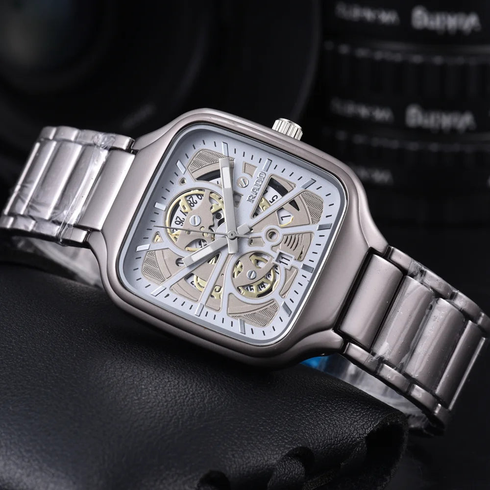 Elegant Unique Rado Original Brand Watches For Mens Classic Multifunction Quartz Watch Luxury Business AAA Male Clocks