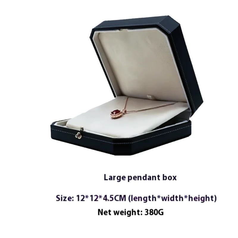 Customizable LOGO Vintage Octagonal Gold Text Storage Box Ring Earnail Bracelet  Jewelry Packaging Case Collection Storage Box