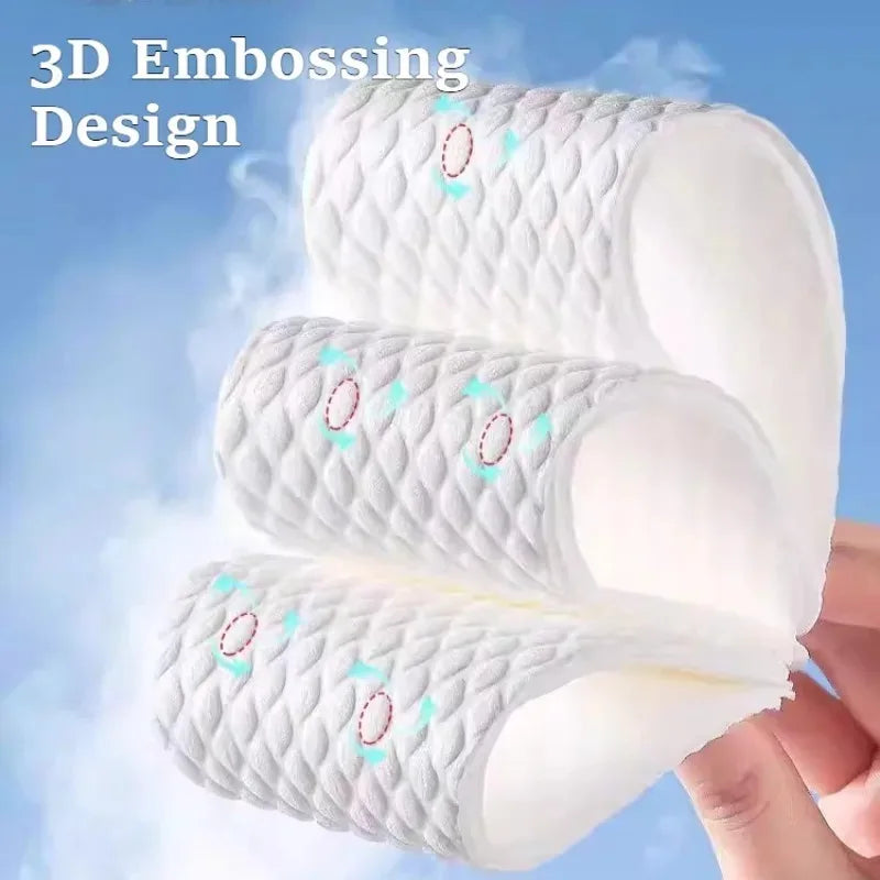 20pairs Men Women Summer Sports Disposable Breathable Sweat Absorbing Deodorant Insoles for Shoes Non Slip Cushion Comfortable