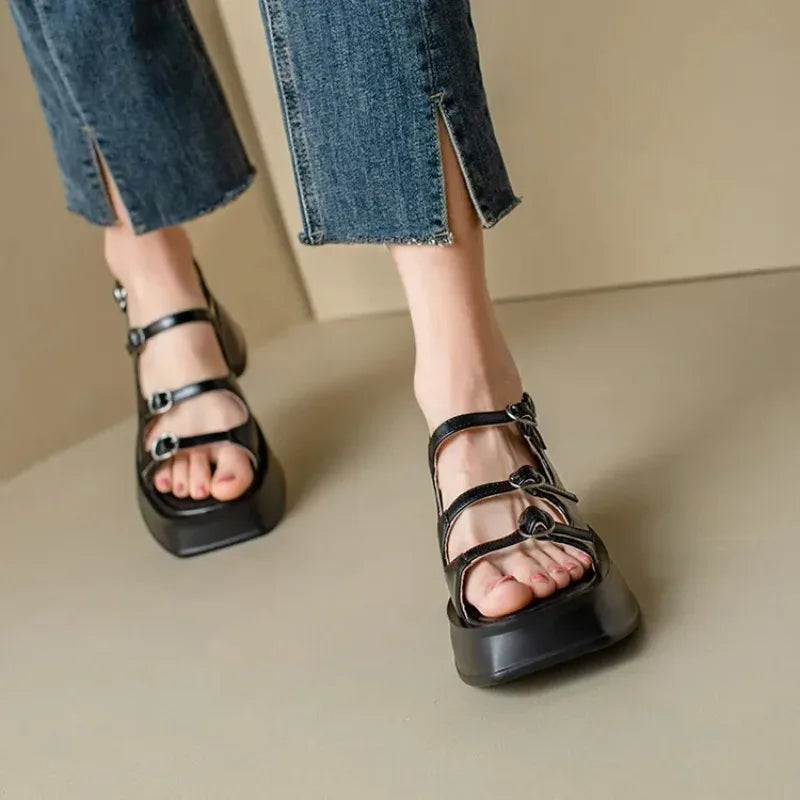 Women's Sandals 2026 Summer New Platform Sandals Fashion Casual Wedge Sandals for Women Open Toe Beach Sandalias Sandalias Mujer