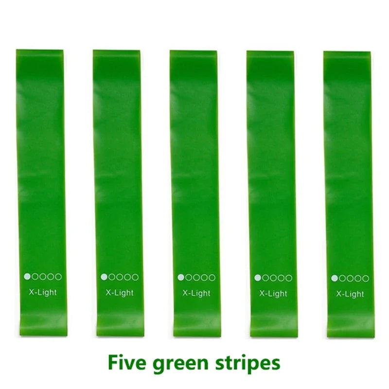 TPE Resistance Bands Rubber Loop Bands 5Pcs Rubber Loop Strength Training Workout Expander Yoga Gym Equipment Pilates Portable