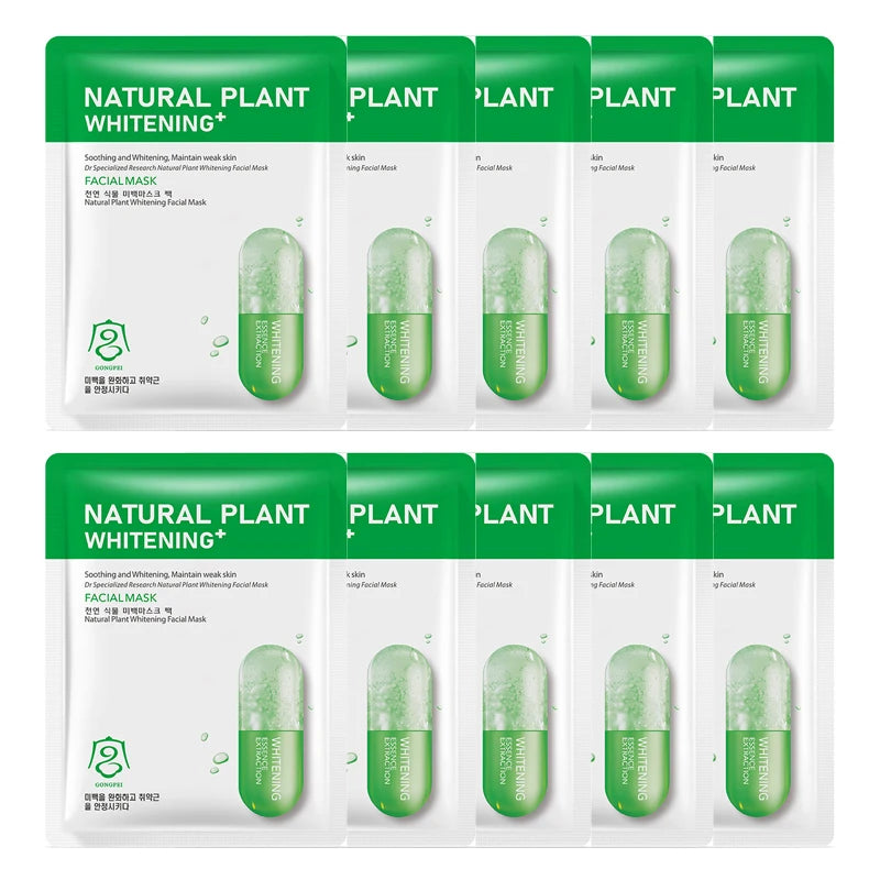 GONGPEI Whitening Face Mask Moisturizing Anti Wrinkles Anti-Aging Nicotinamide Vitamin C Facial Masks Korean Skin Care Cosmetics