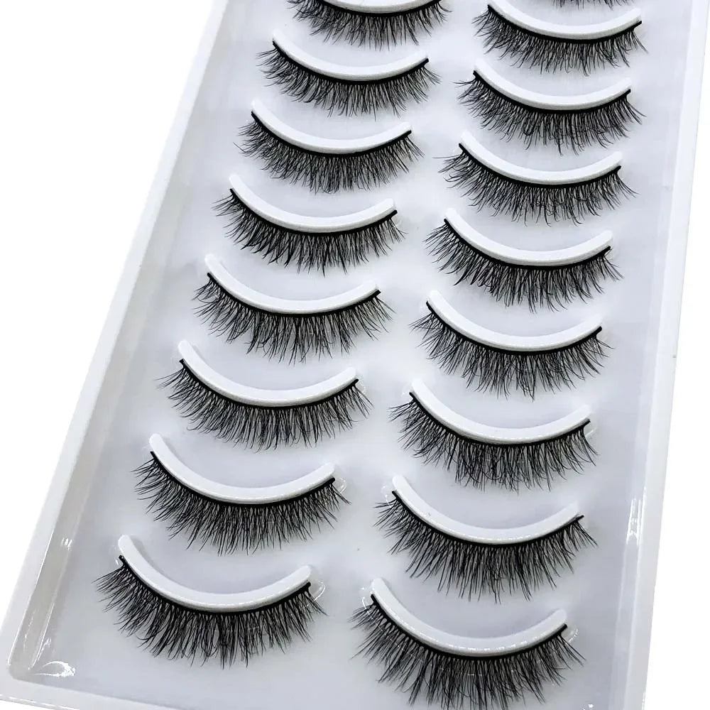 33 Style 10/50/100 Boxes 10Pairs Natural 3D Mink False Eyelashes Makeup Fake Eye Lashes Faux Cils Make Up Beauty Tools Wholesale