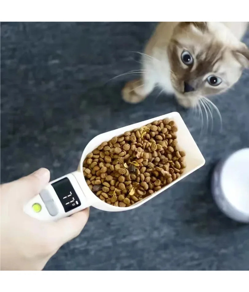800g/1g Portable LCD Digital Kitchen Scale Home Electronic Measuring Tool  Pet Dog and Cat Digital Feeding Bowl Weighing Spoon