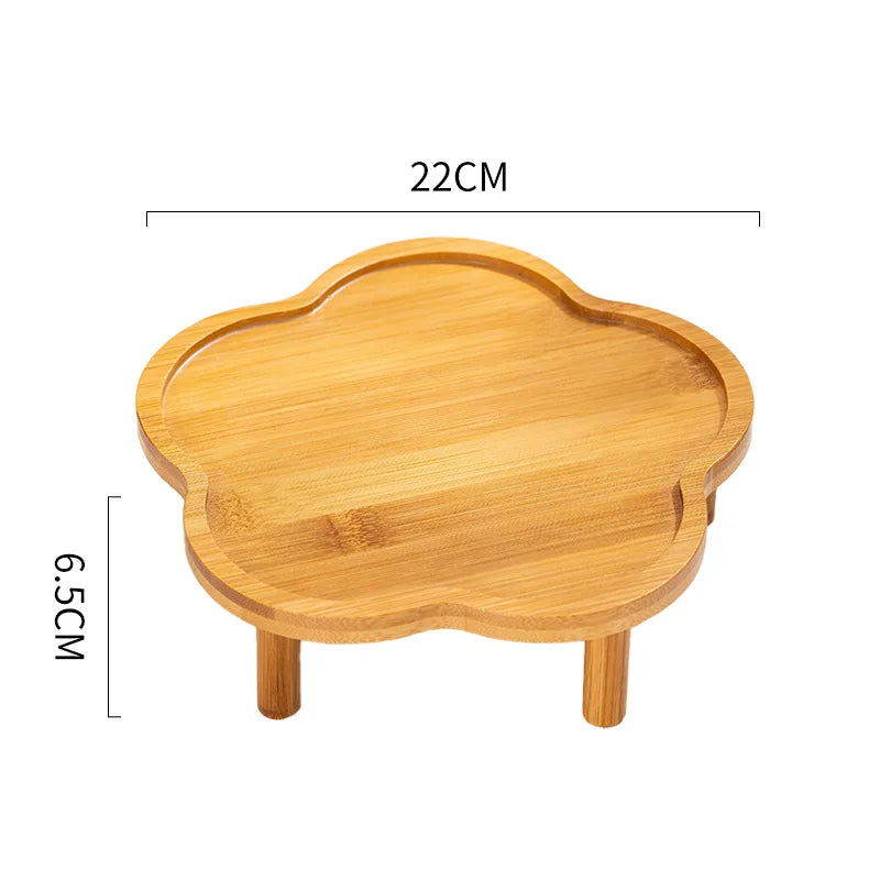 Ceramic Dog Slow Food Bowl Anti-choking Medium and Large Dog Food Basin Cat Bowl with Wooden Frame Pet Feeding Supplies With