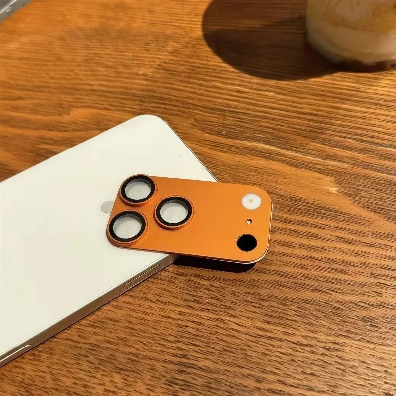 Original Color Metal Camera Protection Lens Film+Phone Case For iPhone 13 Promax Convert To 17Promax 13 Pro Change To 17 Pro