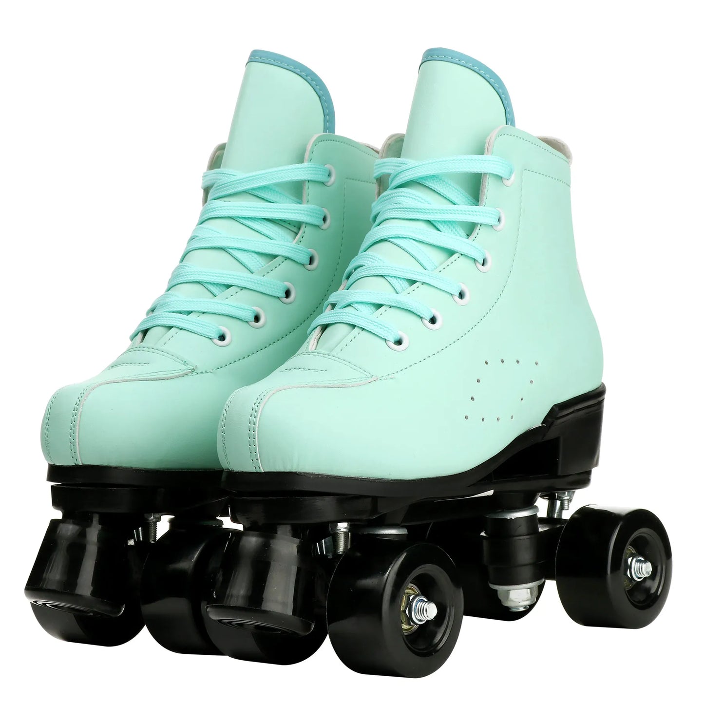 2025 Double-Row Roller Skate Shoes  4 Wheels Skates For Women Men Outdoor Sport Skating Training Quad Sneakers Size 34 35 36-45